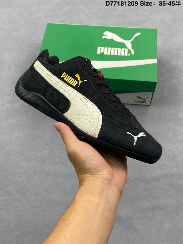 puma 彪马 男女鞋真标半码制，原楦开发版型，采用软质荔枝纹纤维革组合翻毛皮饰片鞋面材质，内嵌加厚Oftfoam+ 鞋垫，外置环保切片组合防滑橡胶外底乘胜追击