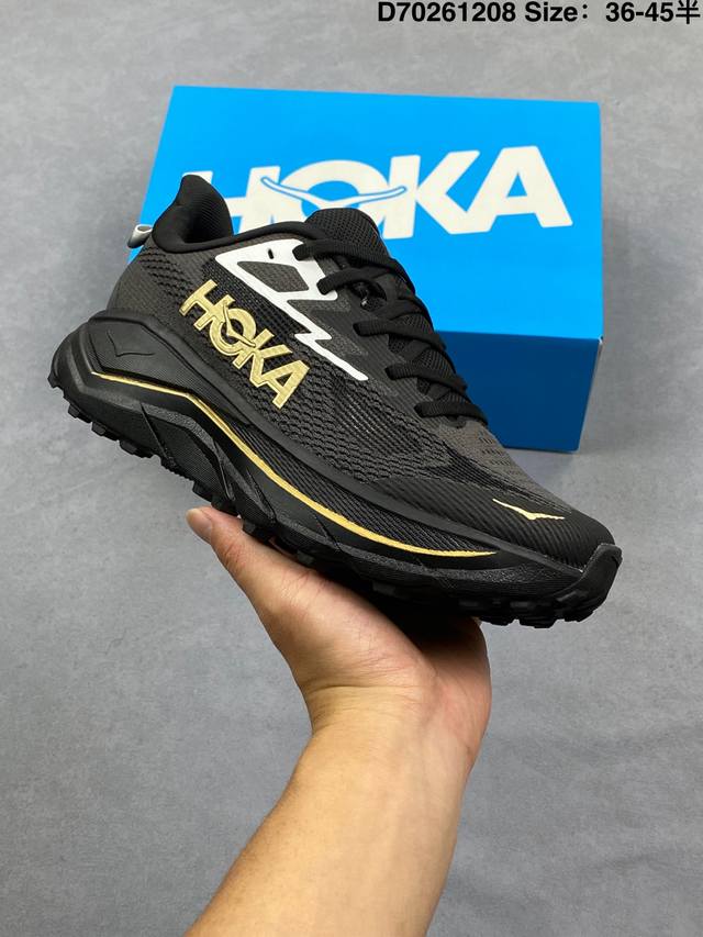 Hoka One One Challenger 8 舒适贴合 越野跑鞋 男女款 黑金 货号：1168716 Bkg D码数：36-45半 编码：D7026120