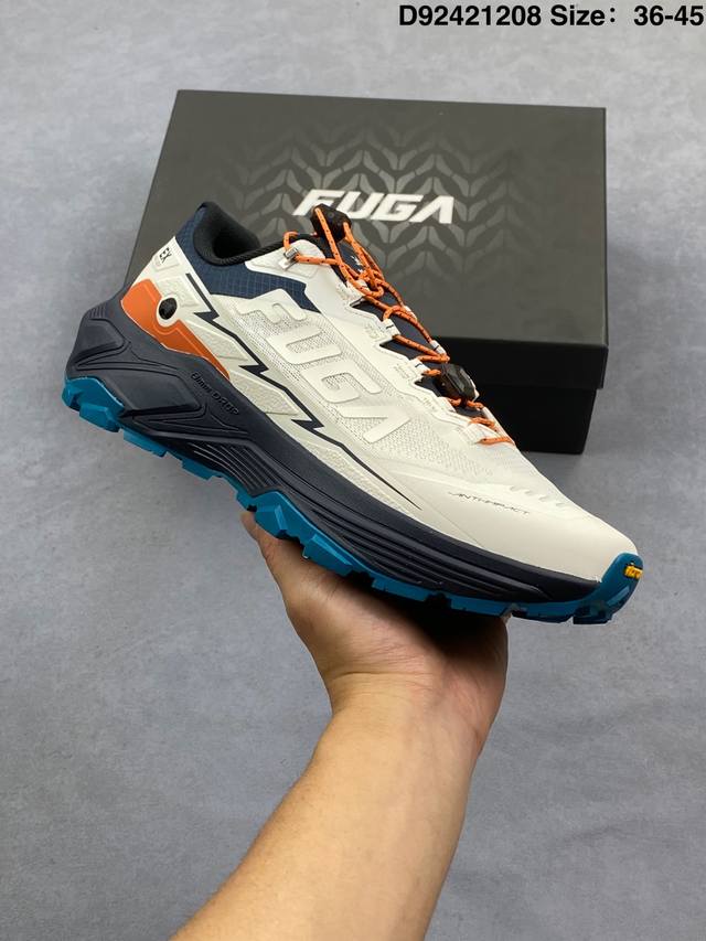 公司级 凯乐石 Kailas 防水透气缓震防滑 轻量化设计徒步鞋登山鞋大坡王陡坡稳定跑山 Tpu网布减震轻便透气防侧翻防滑 低帮 超强抓地力登山跑步鞋 男款老爹