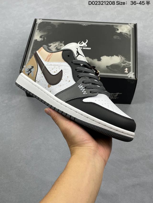 Nike Air Jordan 1 Low Aj1乔1低帮休闲板鞋 同步官方配色 市场唯一独家头层皮打造 原鞋原档案开发 原厂皮料 原档冲孔鞋头 正确满胶鞋垫