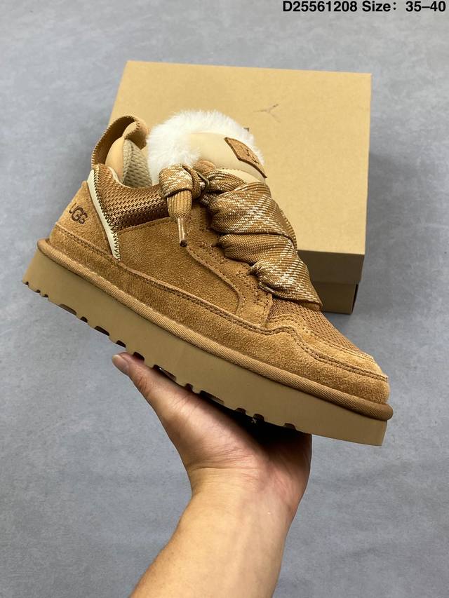 Ugg Highmel 梅尔 粗鞋带款 低帮雪地靴 面包鞋 1144032 十年品牌制鞋代工厂p生产线出品 注重每一处细节 隆丰A级真羊皮毛一体 尺码：35 3