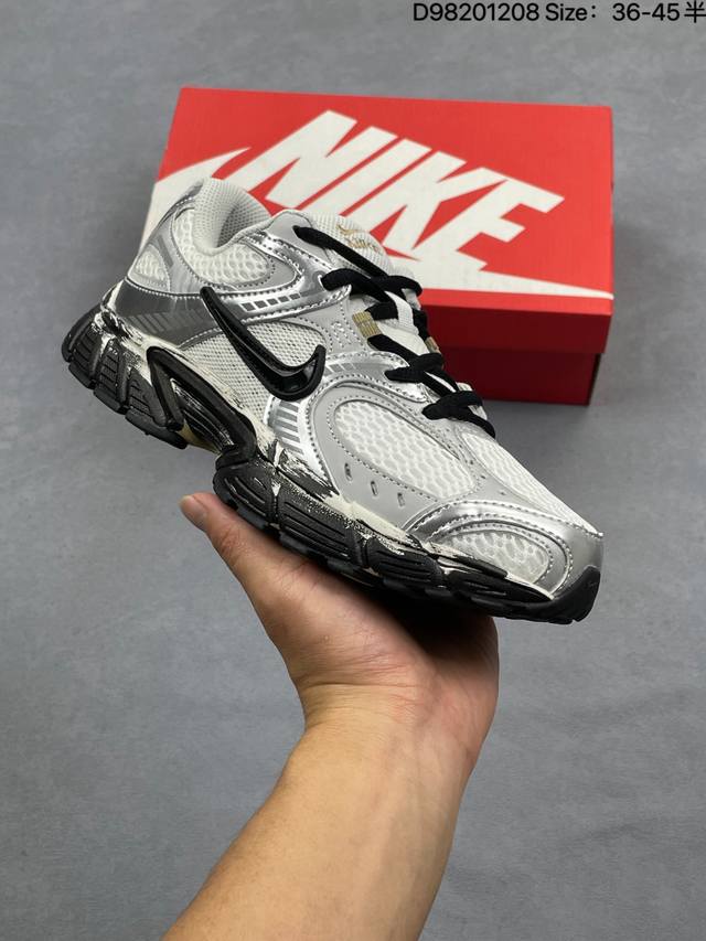 公司级Nike V5 Rnrdiy’定制 Tekno耐克复古潮流百搭休闲运动旅游老爹鞋 原楦原档案开发独立一次发泡轻量高回弹私模 货号:Hq7901-102 尺