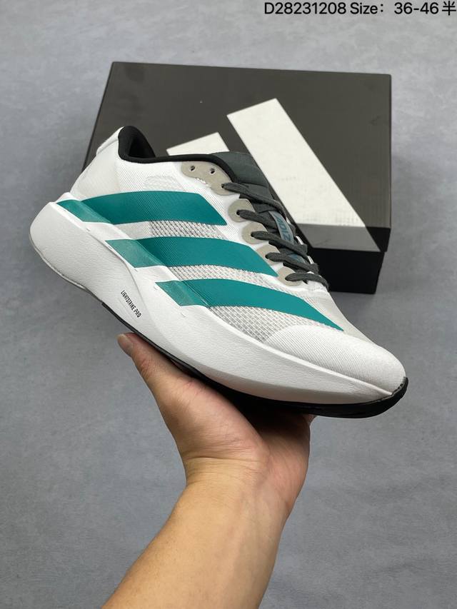 阿迪达斯Adidas Adizero Adios 5 M 马拉松飞线贾卡轻质透气休闲运动跑步鞋采用双层透气网纱 Flywire动态飞线绑缚鞋面材质 内置Zoom