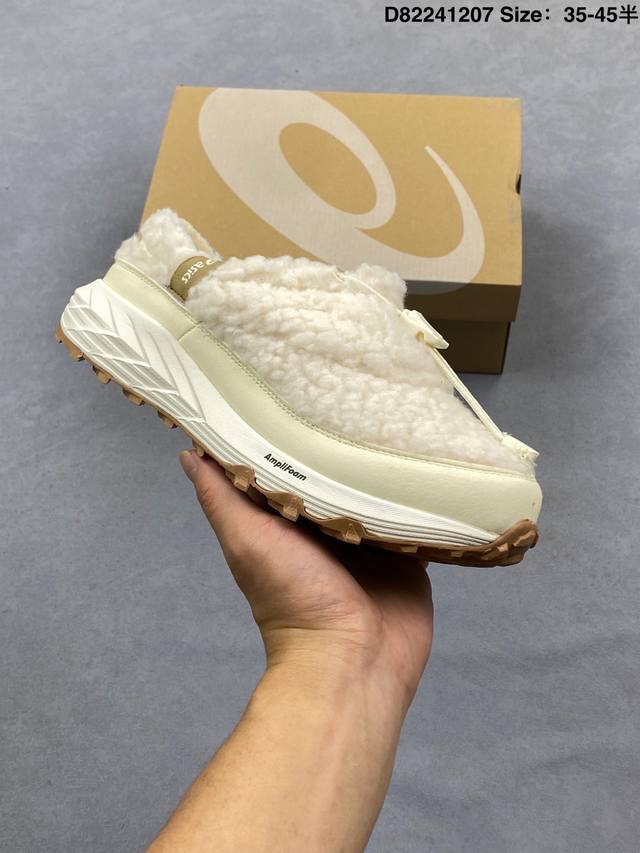 Asics Gel-Sonoma Wt 泰迪毛毛拖 时尚复古 一脚蹬 耐磨保暖 生活休闲鞋 男女同款 浅棕色 尺码：35-45 编码：D82241207