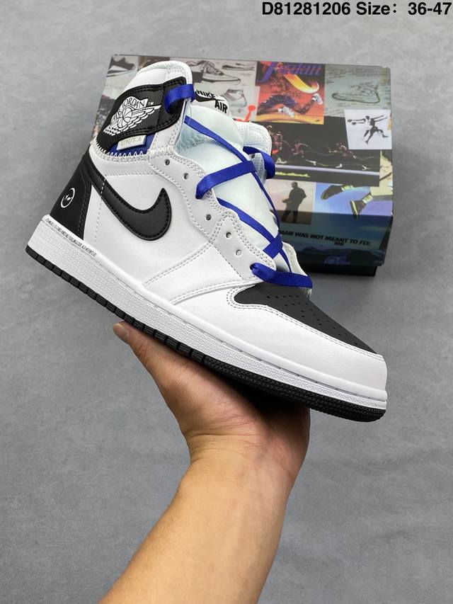 乔丹Fragment Design X Union X Air Jordan 1 Hi 乔1藤原浩大闪电 高帮篮球鞋 尺码：36 36.5 37.5 38 38