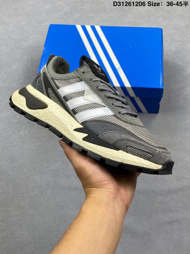 公司级阿迪达斯Adidas petropy Es 速度轻盈复古系列 百搭透气运动慢跑鞋 全新Boost轻量缓震鞋底材质 轻盈又不失动感，此款 Instapump