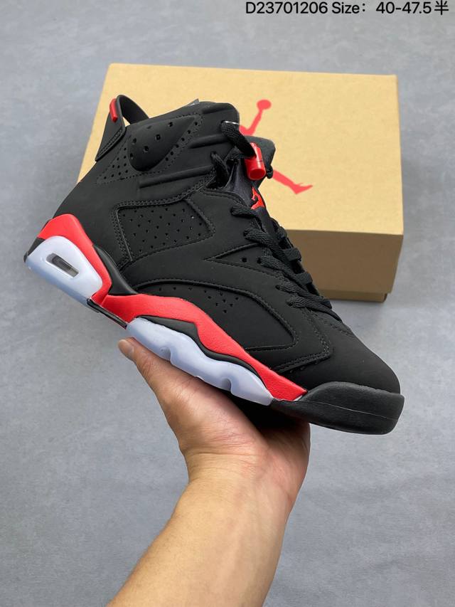 莞产裁片版 Air Jordan Aj6 Retro 反转红外线2026复刻黑红 Ct8529-001 莞产渠道大厂出品 顶级品质 原楦原纸板开发 采购原厂皮料