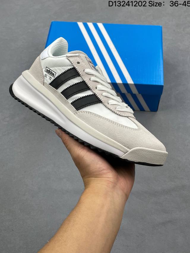 Adidas 三叶草 Zapatilla Sl72 Og透气 复古跑鞋 Jh8647 Jh8648 编码：D13241202 Size：如图