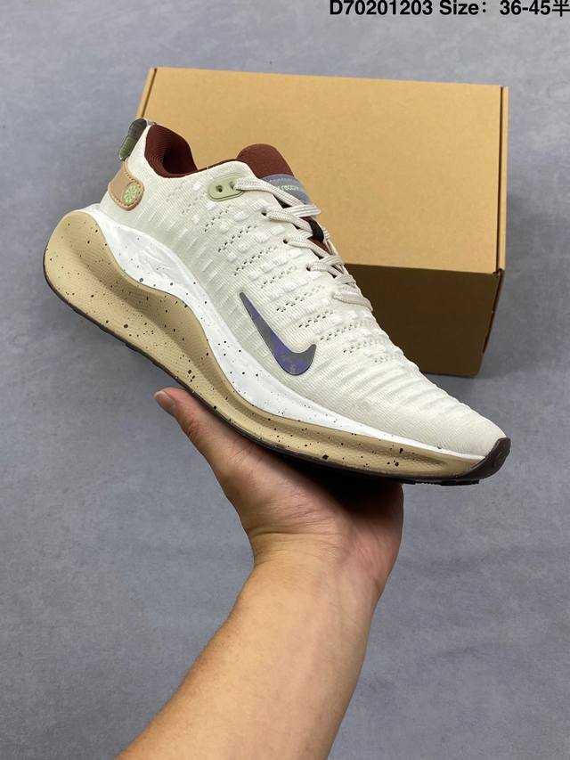 Nike Reactx Infinity Run 4 耐克 低帮 天蓝橙 马拉松机能风格减震耐磨低邦跑步鞋 Infinity4以优秀缓震性能支撑每一英里， 为您