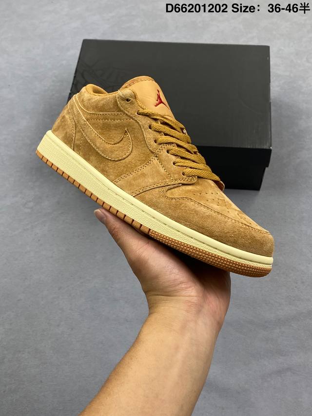 Aj1 Low 亚麻棕低帮！ K版！尺码36-46全码出货！ 市售第二梯队领头羊的产物！ 偏小一码！Hv4089-200！ 编码：D66201202