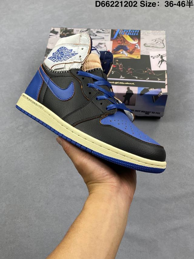 公司级：耐克 Nike Air Jordan 1 Retro High Aj1乔丹一代高帮经典复古文化休闲运动篮球鞋 货号:Io7847-001 尺码:36 3