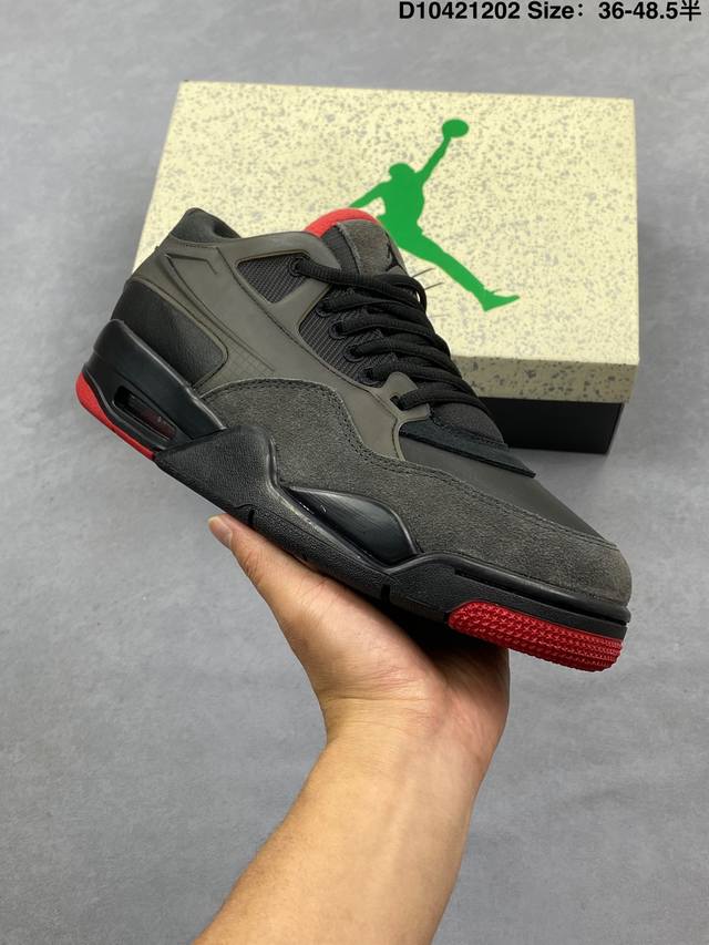 公司级：Jordan Air Jordan 4 Rm 复古篮球鞋 此款鞋采用近几年比较流行的版型设计，外观时尚大气。鞋底采用耐磨的材质，穿上它，让您感觉到舒适的