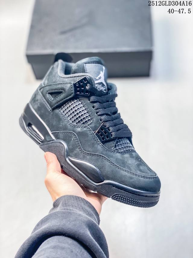 乔丹Air Jordan 4 耐克迈克尔 乔丹Aj4代中帮复古休闲运动文化篮球鞋原厂材料Tpu超Q弹网格材质 缜密拉帮及中底钢印细节 组合开窗式气垫大底 尺码：