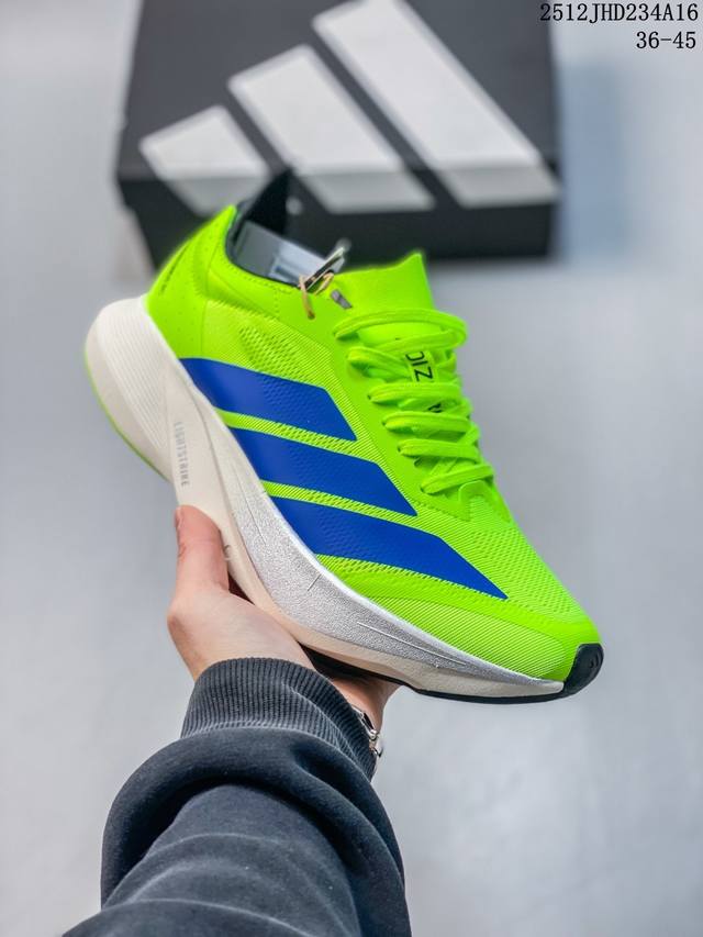 公司级Adidas Adizero Drive Rc 阿迪达斯 舒适柔软支撑 马拉松轻便跑步鞋 货号:Jr9378 尺码:36-40 Id:Jed101-Qjg