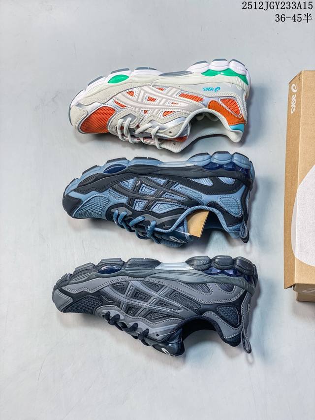 亚瑟士Asics Gel-Nyc 纯原版本 亚瑟士运动休闲透气专业跑鞋 鞋面采用反绒皮与网布拼接 透气舒适兼具休闲时尚 结合简明的配色 展现品牌的传承及引领复古