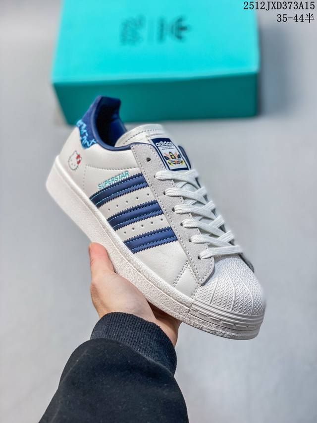 真标半码制 阿迪达斯 三叶草Adidas Originals Superstar 经典Diy贝壳头系列低帮百搭休闲运动板鞋 12Jxd373A15
