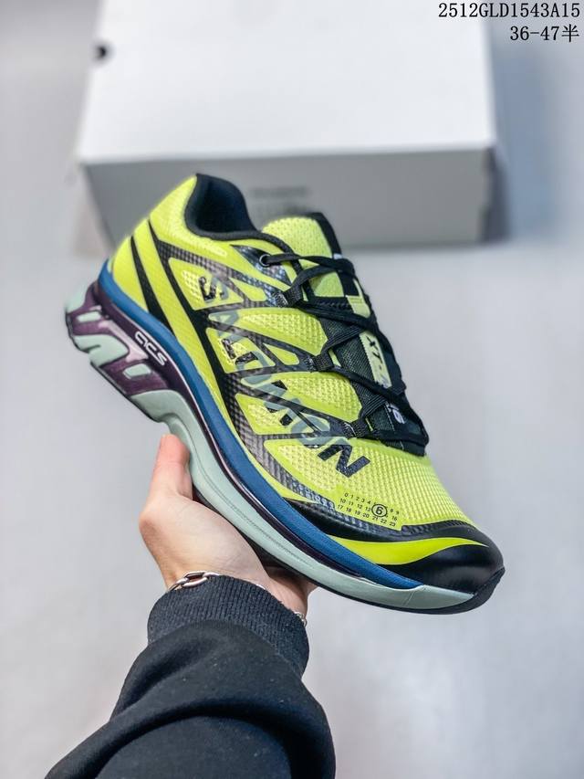 公司级Mm6 X Salomon联名网面低帮休闲鞋通勤运动鞋单鞋 本次全新打造Xt-Mm6系列，鞋身处饰有巨型Salomon Logo，鞋头处 Mm6 数字标志