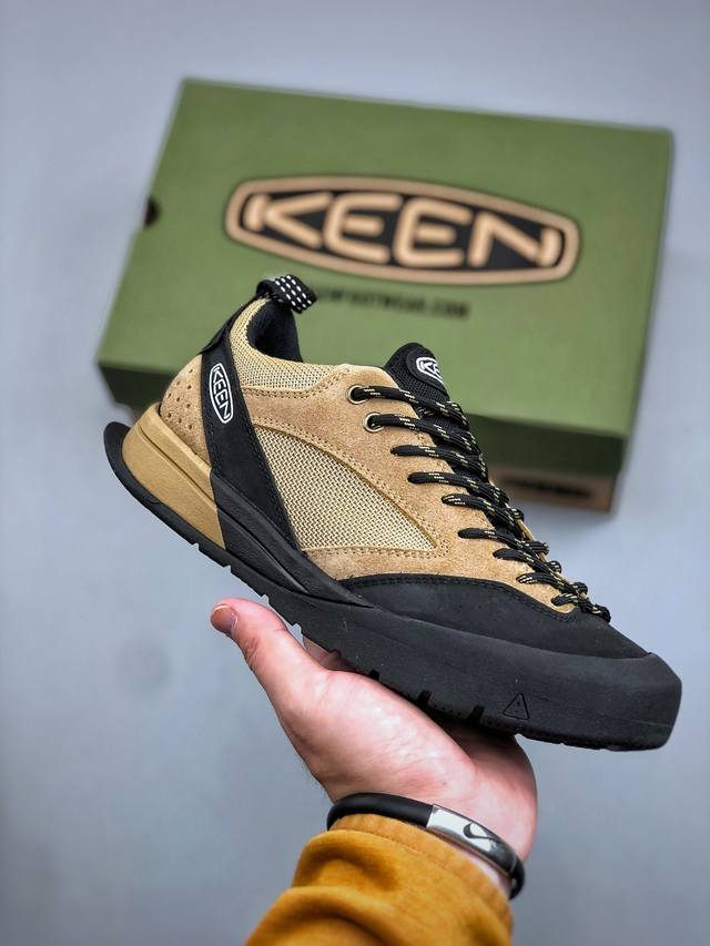 中山原单货 极力推荐版本 Keen Jasper 3代 皮革与透气网眼的碰撞让双脚自在呼吸，从山野到街头成为每段旅程的标配 鞋面皮革拼接透气网眼鞋面 鞋蒂鞋舌延