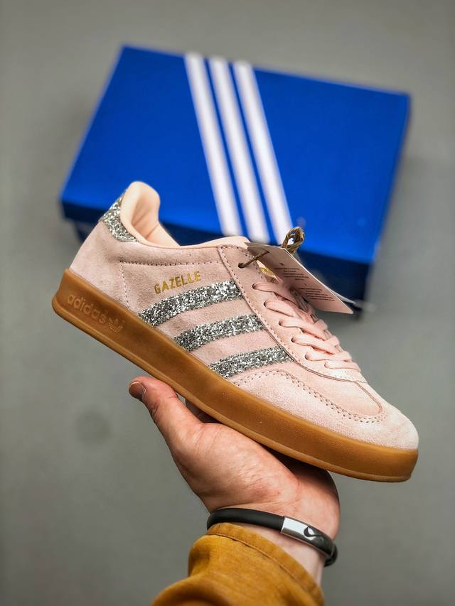 Adidas Originals Gazelle Indoor W 三叶草休闲防滑耐磨低帮板鞋 Jr1299 尺码：36-40 半