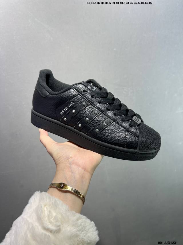 Adidas Originals Superstar Ii舒适百搭时尚潮流 贝壳头系列低帮经典百搭休闲运动板鞋 色 货号：Jq8777 尺码：35-40 如图I