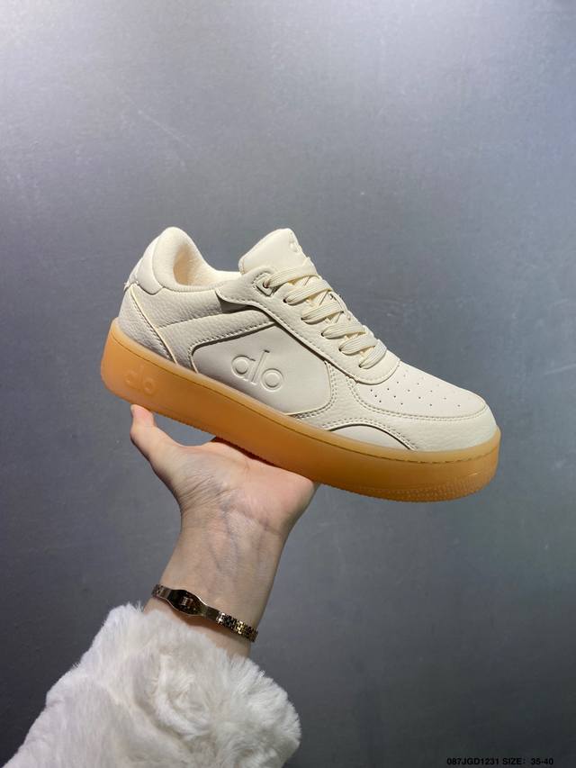 Alo Yoga Recovery Mode 百搭轻便 防滑减震低帮板鞋 鞋底鞋垫巨厚，起码增高3、4厘米A0685U Qa7321140#36-45半 Id：