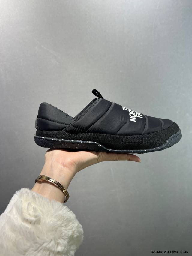 The North Face Thermoball Traction 北面冬季加绒透气轻盈一脚蹬休闲套鞋 货号：Nfoa3Vih-Q4C 尺码：36-45 编码