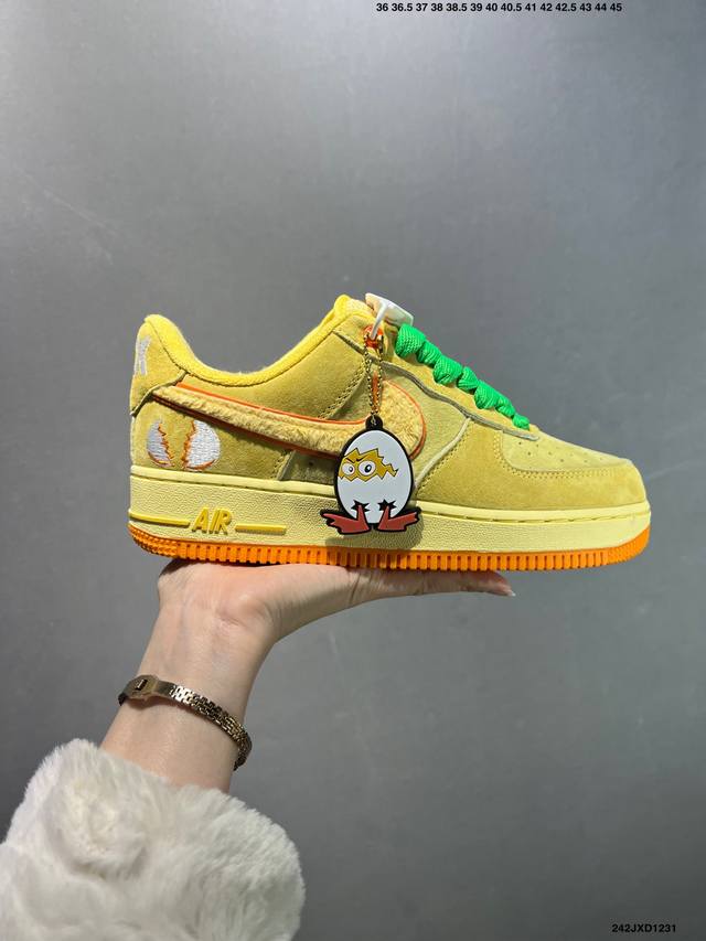 公司级Nike Air Force1 07 Low 飞天小女警联名 定制空军 #原楦头原纸板 打造纯正空军版型 #专注外贸渠道 全掌内置蜂窝气垫 #原盒配件 原