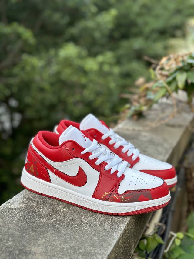马年系列 Nike Air Jordan1 Low Aj低帮乔丹一代低帮经典复古文化休闲运动篮球鞋原鞋开模 拒绝公底 购置原厂同步原材料 都有细节还原98%原汁