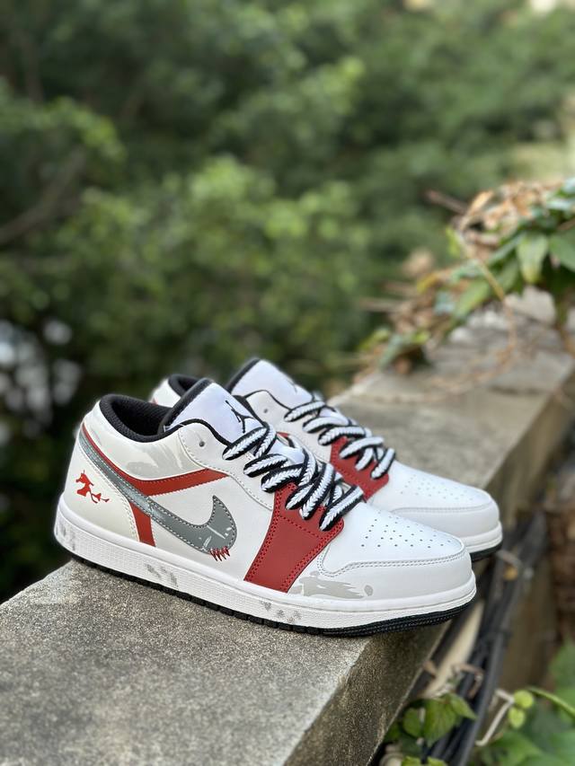 马年系列 Nike Air Jordan1 Low Aj低帮乔丹一代低帮经典复古文化休闲运动篮球鞋原鞋开模 拒绝公底 购置原厂同步原材料 都有细节还原98%原汁