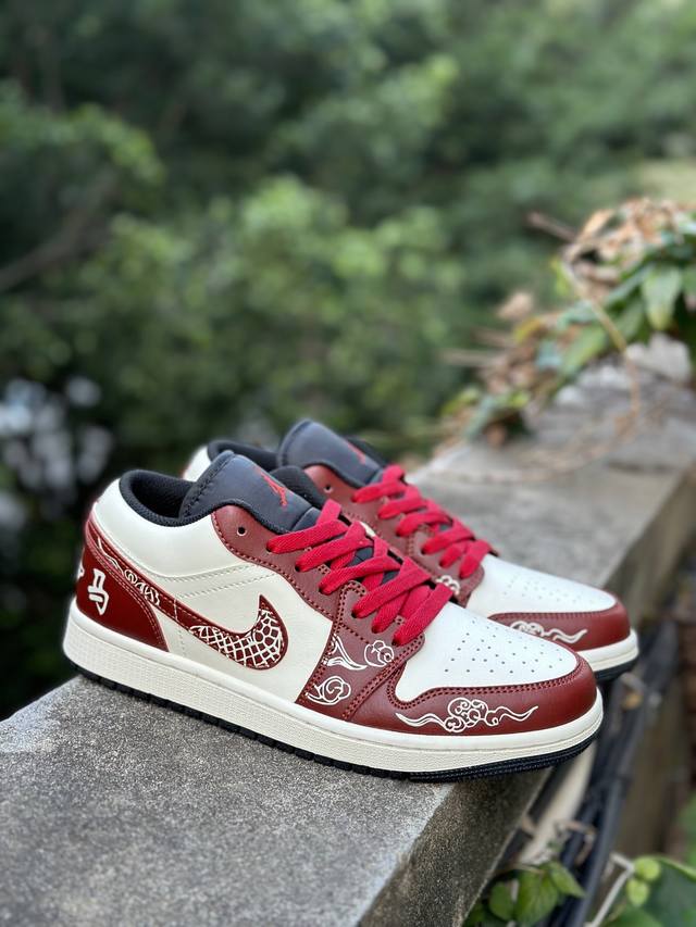 马年系列 Nike Air Jordan1 Low Aj低帮乔丹一代低帮经典复古文化休闲运动篮球鞋原鞋开模 拒绝公底 购置原厂同步原材料 都有细节还原98%原汁