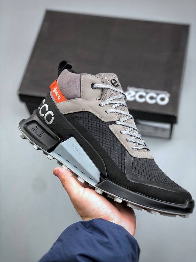Ecco爱步Biom缓震防水男鞋 徒步越野运动鞋 健步2.1山地鞋 户外运动鞋 自然律动科技鞋楦，符合人体工学 带来裸足体验 Gore-Tex防水技术结合了优化