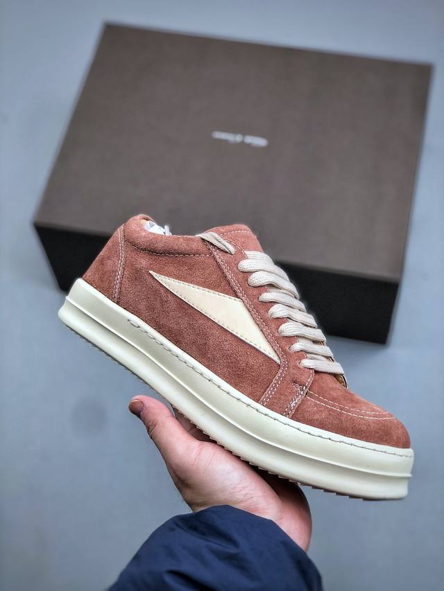 J版 Rick Owens 瑞克 欧文斯 低帮高街休闲板鞋 尺码：36-46