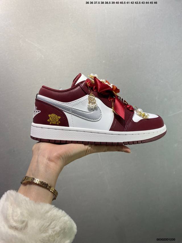 公司级Nike Air Jordan 1 Low 定制配色 定制Aj高端定制 低帮复古文化板鞋 #定制鞋盒 大厂纯原品质出货 超高清洁度 皮料切割干净无任何毛边