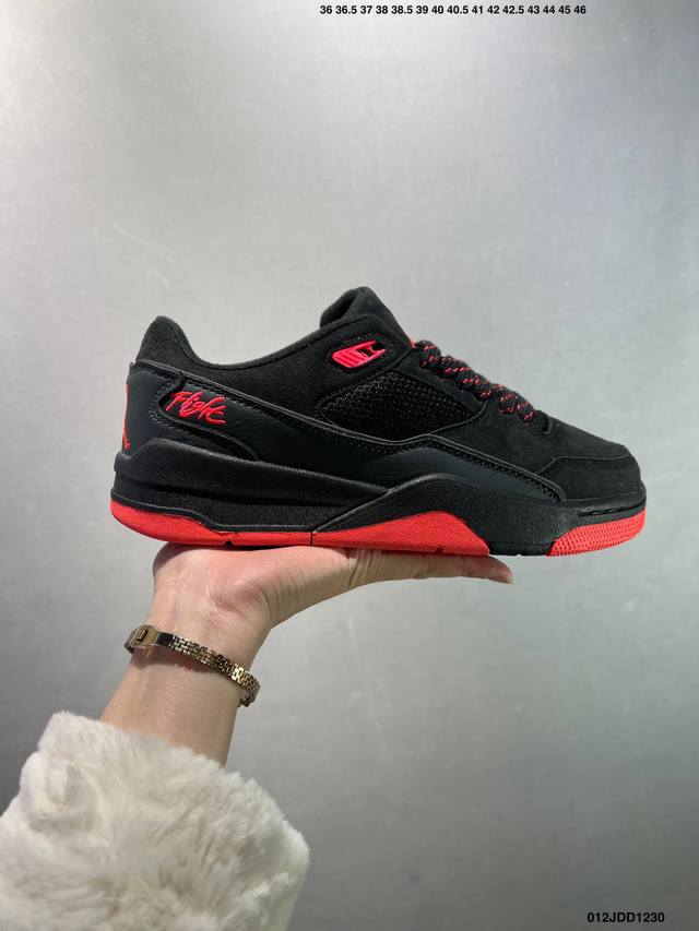 Who Decides War X Nike Jordan Flight Court Ate 搭防滑耐磨 低帮 耐克复古篮球鞋 货号:Hf3255-100 尺码