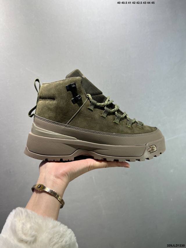 公司级北面The North Face Glenclyffe Urban Boot 舒适耐用防滑支撑 高帮 休闲跑步鞋 鞋底采用Vibram黄金大底 专门为鞋底