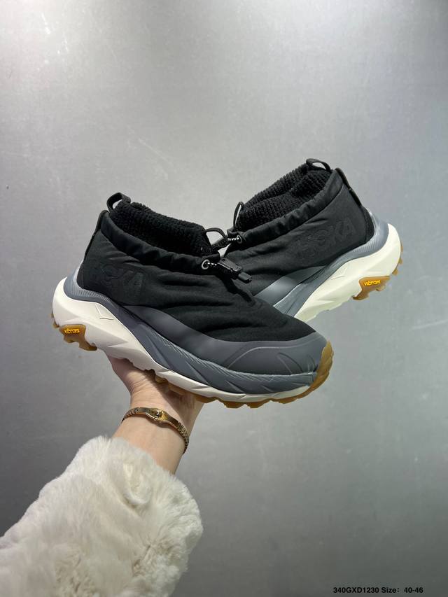 公司级Hoka One One Kaha 2 Frost Moc Gtx 舒适耐用 防滑保暖 高帮 徒步鞋 Hoka One One是来自美国的跑步鞋知名品牌，