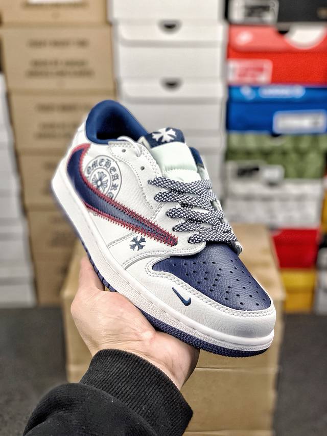 福利特价 #公司级福利 市面原 版本 Air Jordan 1 Low 定制配色 乔1 Aj1经典倒钩低帮休闲百搭板鞋 公司级版本 定制鞋盒 大厂流水作业生产