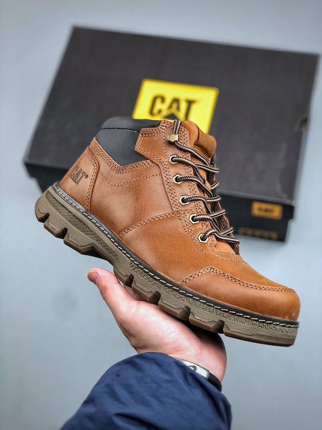 美国原装Footwear Cat卡特#724390高邦保暖休闲复古潮鞋天猫同款军靴卡特工装鞋复古高帮马丁靴雪地靴工装靴 原装渠道秒杀市面所有版本秋冬季 进口头层