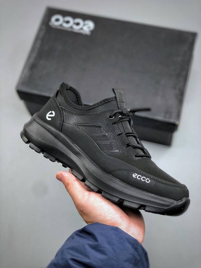 E Ecco爱步 小红书爆款 新款百搭休闲款 Ecco 爱步男士跑步鞋休闲鞋透气轻质系带轻便运动鞋 尺码：38-44