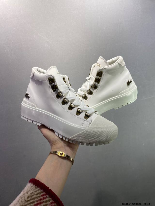 Lacoste法国鳄鱼 防滑 板鞋 尺码:如图 编码：185Jxd1229