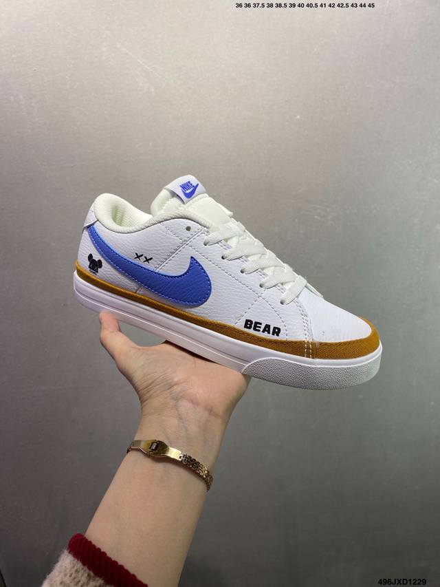 公司级耐克 Nike Court Legacy 防滑耐磨 低帮休闲板鞋 货号：Dh3161 108 尺码：如图所示 编码：496Jxd1229