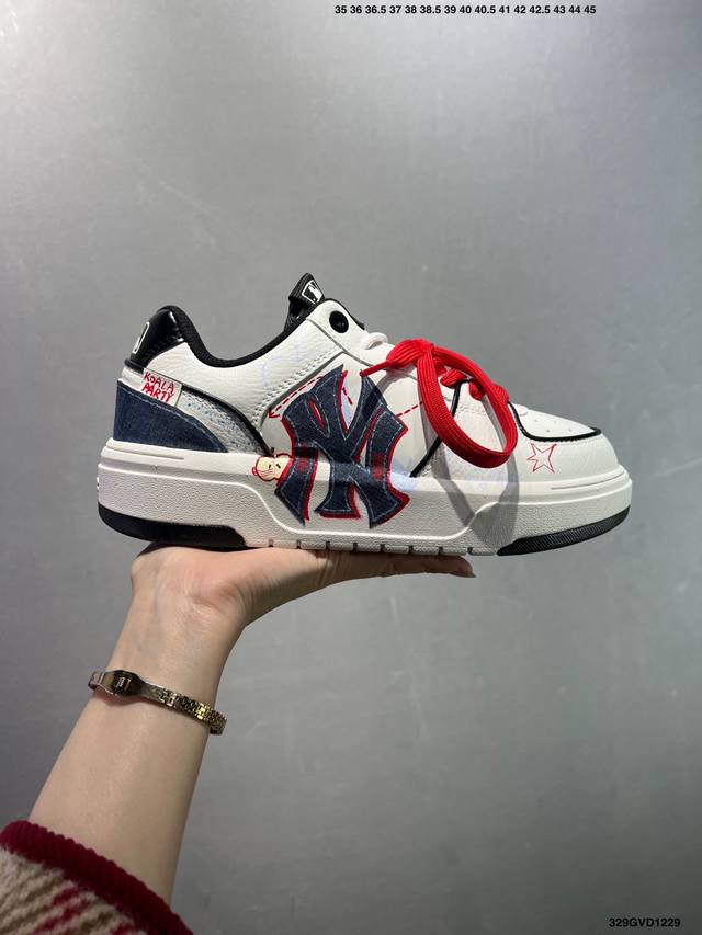 公司级Mlb Ny 印花网红老爹鞋 涂鸦恶作剧 内增高6Cm 原厂原档案数据开发 进口纳米材质 原厂全套手提袋 原盒雷射防伪标包装 官方货号: 3Asxca12