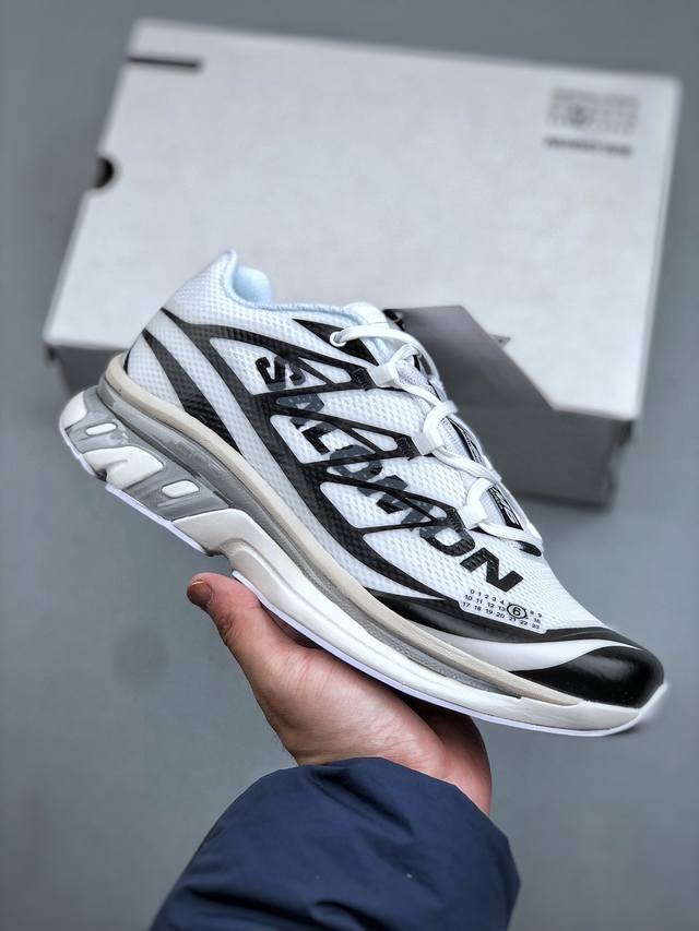 K Mm6 Maison Margiela X Salomon 萨洛蒙 联名款 Xt 涤纶 聚酯纤维 印花系带 低帮 生活休闲鞋 货号：469527 27 尺码