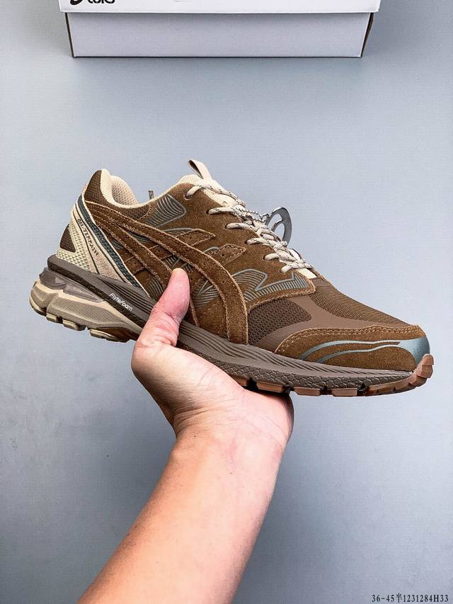 公司级 ！Asics Gel-Terrain 亚瑟士 运动休闲透气专业跑鞋 进口针织透气鞋面 轻量舒适透气材质 球鞋性质造型设计简约百搭 极具全方位的包裹性和舒