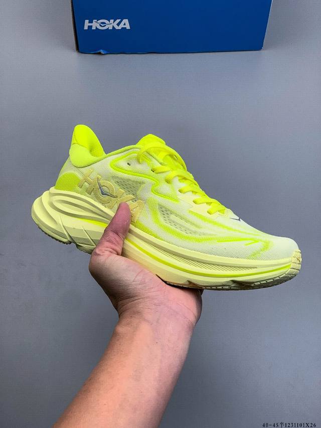 公司级！新款 Hoka One One Clifton 10 克利夫顿10代 休闲跑步鞋轻量缓震运动鞋 1231101X26
