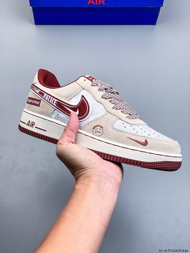 纯原版本 原楦数据纸版，采用硬质优质皮革鞋面材质，内置全掌Air Sole气垫。耐克 Nike Air Force 1 Low 空军一号低帮经典百搭休闲运动板鞋