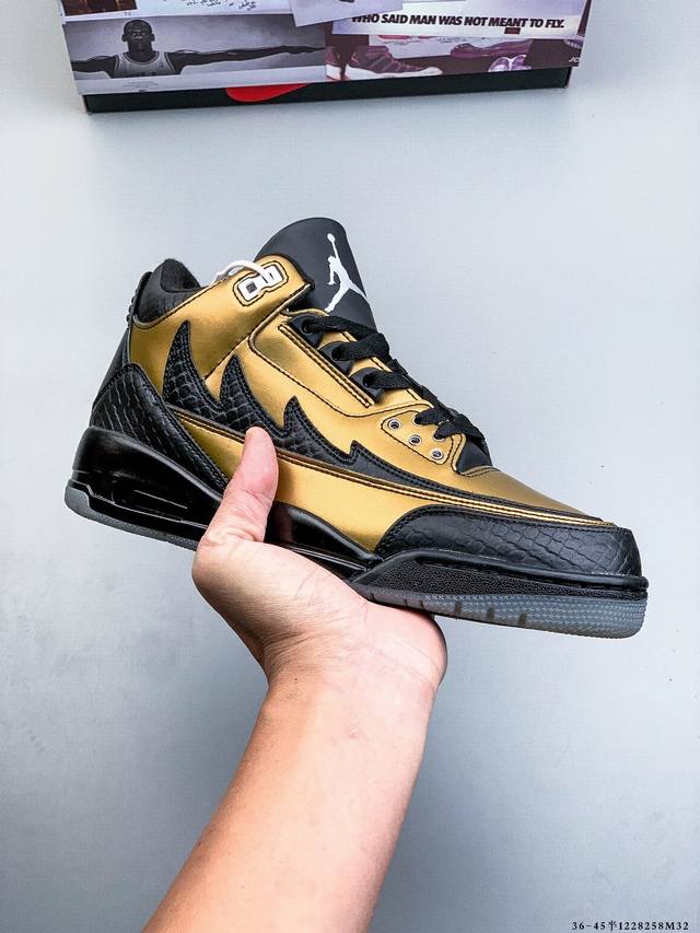 公司级！乔丹 Air Jordan 3 Retro Tinker Nrg Aj3 乔3 低帮复古休闲运动文化篮球鞋 1228258M32