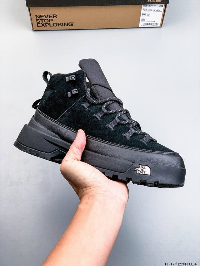 公司级 北面The North Face Glenclyffe Urban Boot 舒适耐用防滑支撑 高帮 休闲跑步鞋 鞋底采用Vibram黄金大底 专门为鞋