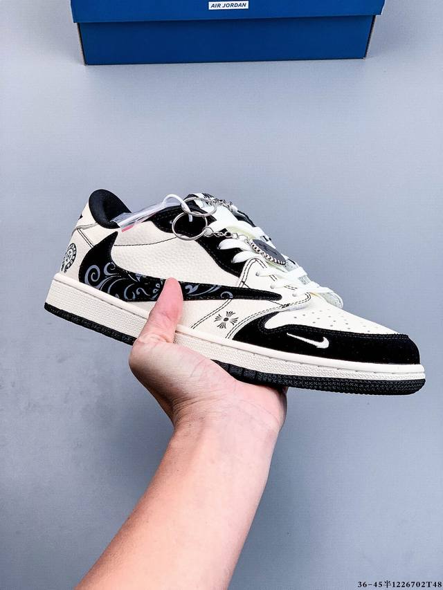 公司级头层！耐克Nike Air Jordan 1 Low Aj1 乔1 低帮潮流运动休闲板鞋。Aj1 低帮拼接 完美版型真头层牛皮# 内置缓震气垫 原鞋开模