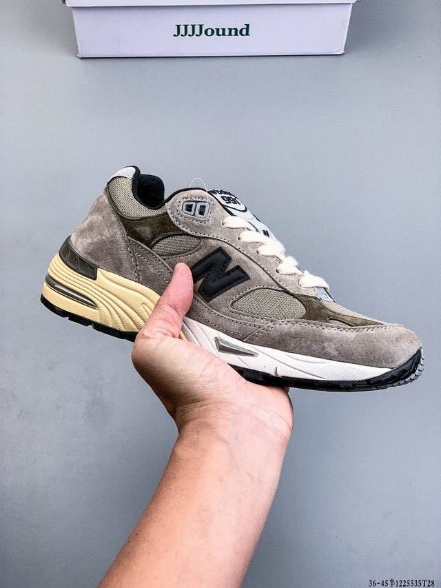 Jjjjound X New Balance Nb 991 舒适百搭 猪皮 低帮 休闲城市通勤跑步鞋 1225535T28